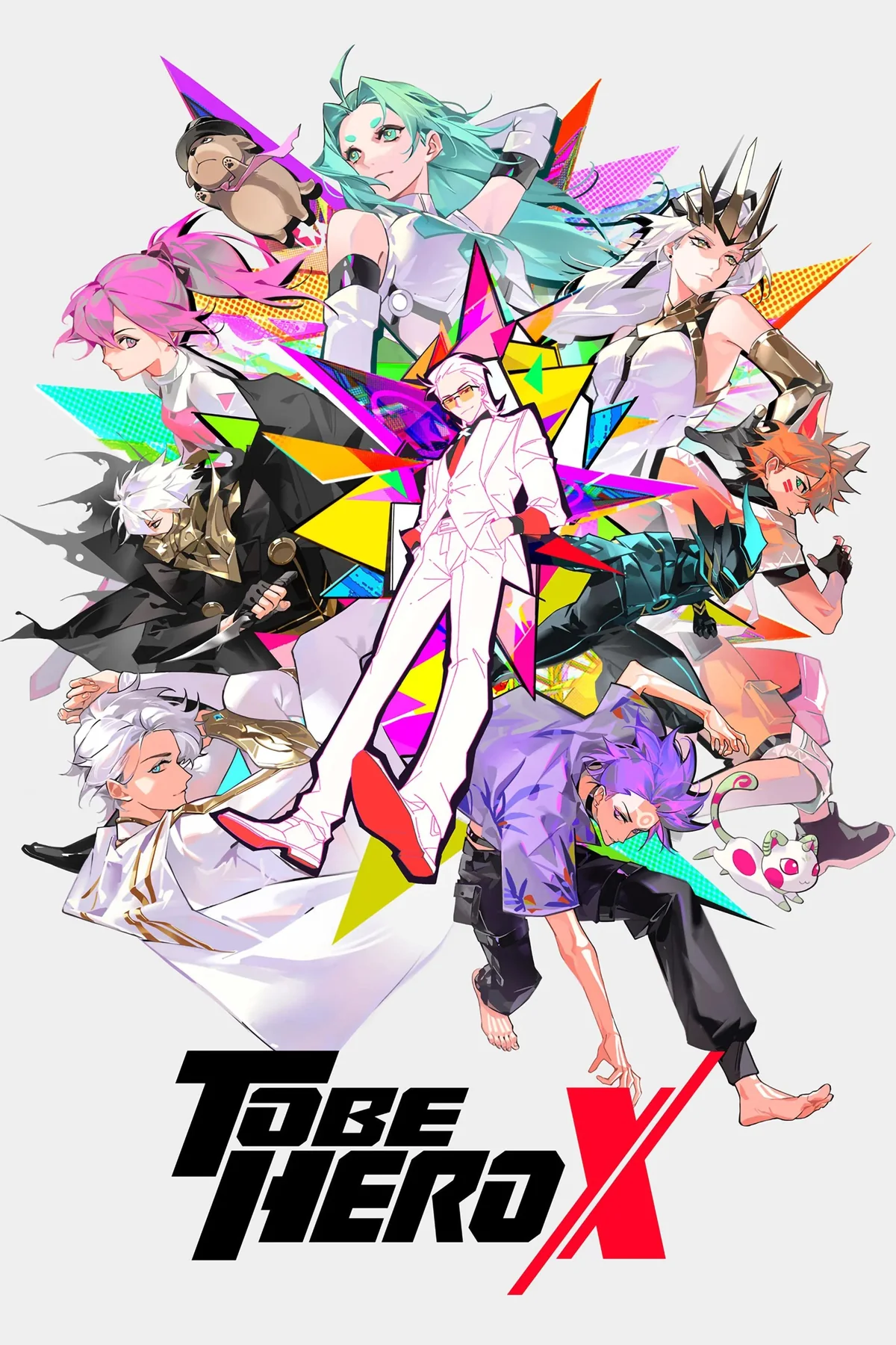 TO BE HERO X ensemble artwork featuring the series cast around the logo